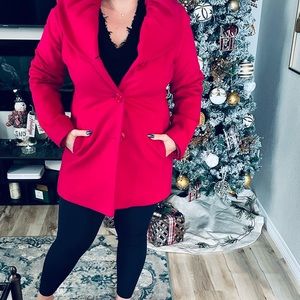 Fleurette coat. Size 14. Pink.